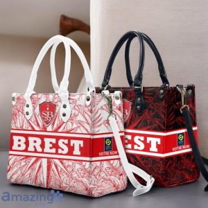 Stade Brestois 29 Leather Handbag Custom Name Gift For Women Product Photo 1