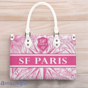 Stade Francais Leather Handbag Custom Name Gift For Women Product Photo 3