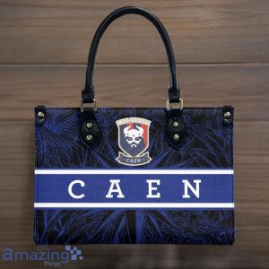 Stade Malherbe Caen Leather Handbag Custom Name Gift For Women Product Photo 2