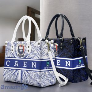 Stade Malherbe Caen Leather Handbag Custom Name Gift For Women Product Photo 1