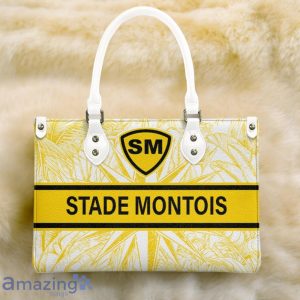 Stade Montois Rugby Leather Handbag Custom Name Gift For Women Product Photo 3