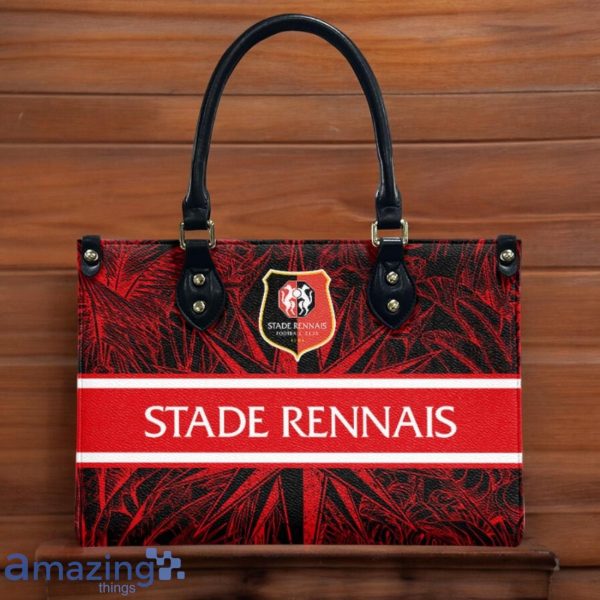 Stade Rennais F.C Leather Handbag Custom Name Gift For Women Product Photo 2
