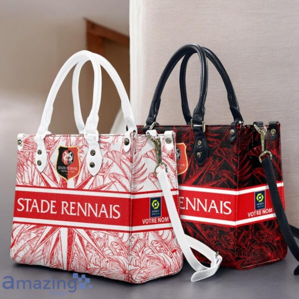 Stade Rennais F.C Leather Handbag Custom Name Gift For Women Product Photo 1