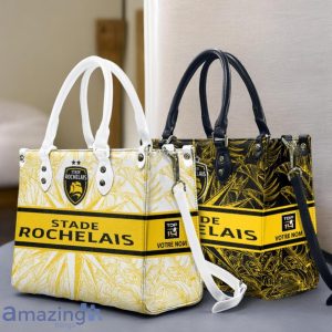 Stade Rochelais Leather Handbag Custom Name Gift For Women Product Photo 1