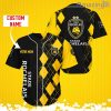 Stade Rochelais Sports Logo Jersey Baseball Shirt Custom Name With Diamond Brush Pattern For Men And Women