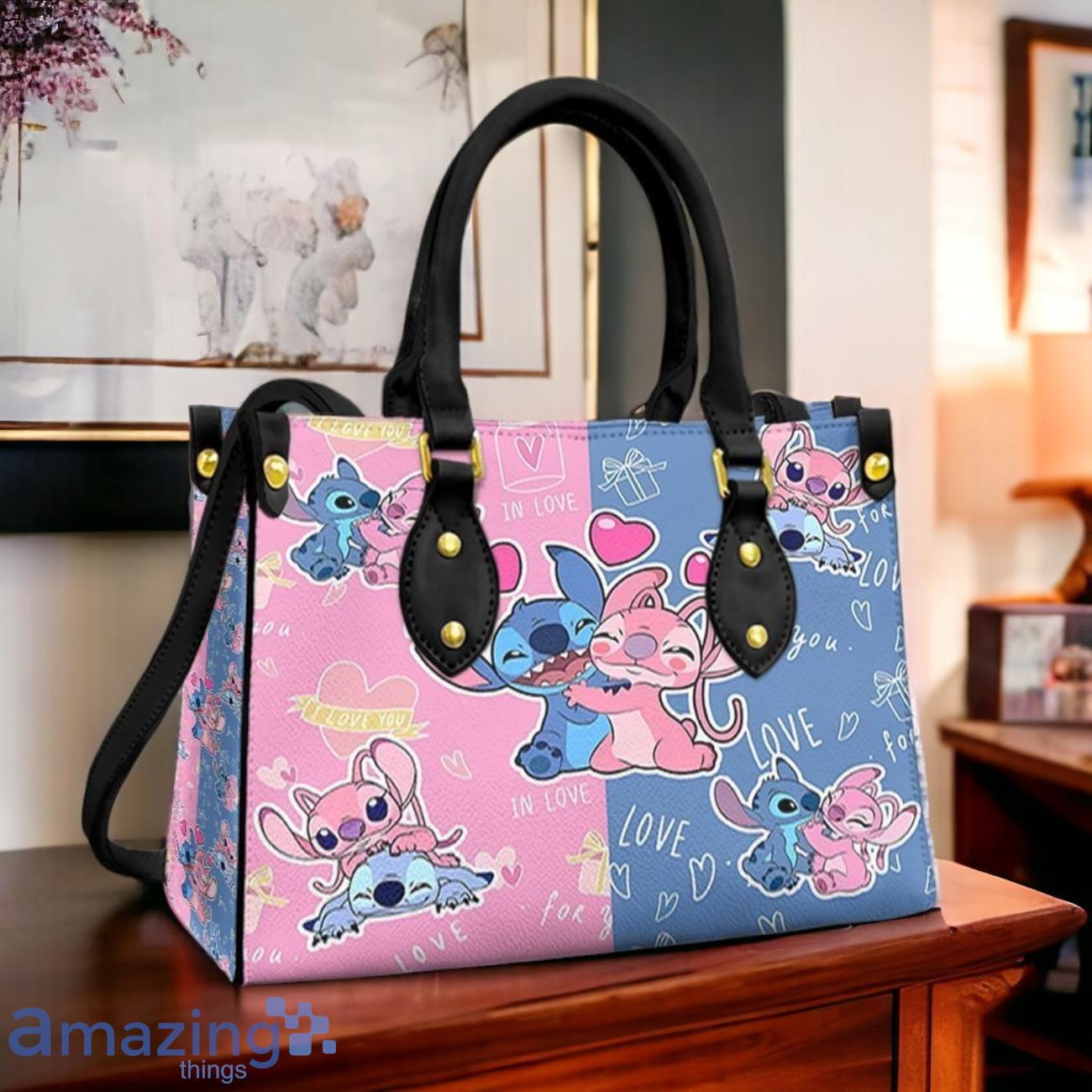 Stitch And Angel Leather Handbag image Stitch And Angel Leather Handbag Product Photo 1