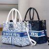 Straubing Tigers Leather Handbag Custom Name Gift For Women