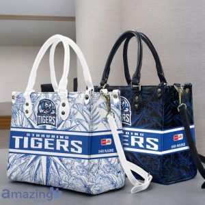 Straubing Tigers Leather Handbag Custom Name Gift For Women Product Photo 1
