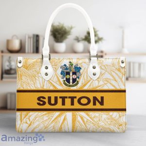 Sutton United Leather Handbag Custom Name Nice Gift For Women, Mother Day Product Photo 3