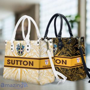 Sutton United Leather Handbag Custom Name Nice Gift For Women, Mother Day Product Photo 1