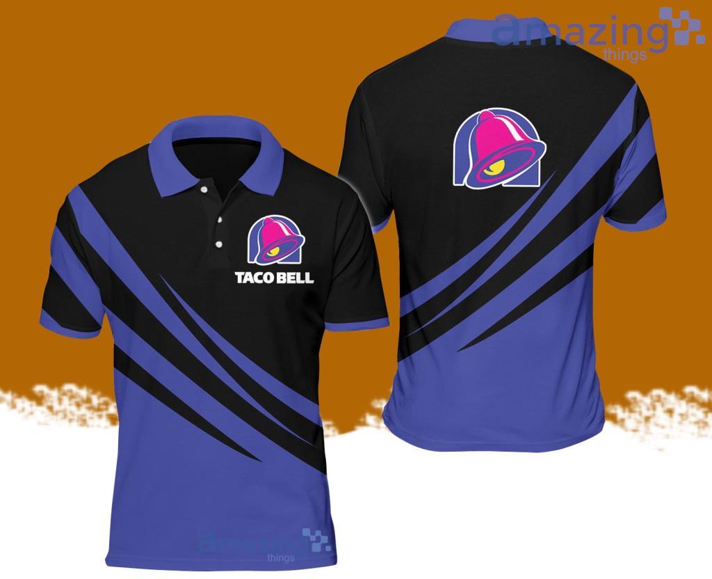 Taco Bell Logo Vibrant Pattern Polo Shirt Gift For Men And Women image Taco Bell Logo Vibrant Pattern Polo Shirt Gift For Men And Women Product Photo 1