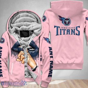 Tennessee Titans Custom Name Shut The F Up Pink 3D Hoodie Shirt Product Photo 2
