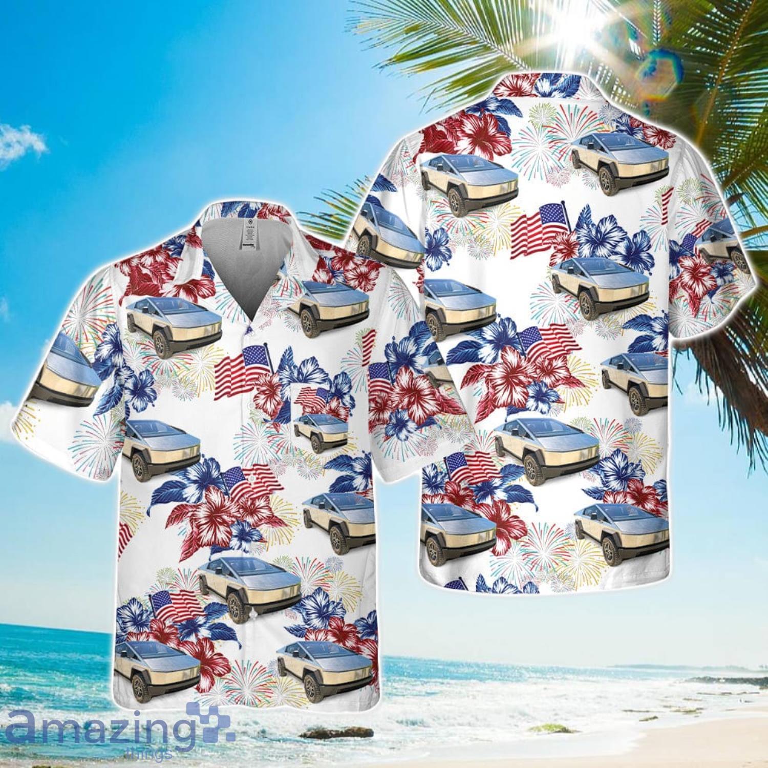 Tesla Cybertruck 4th Of July Pocket Hawaiian Shirt Unisex For Men Women image Tesla Cybertruck 4th Of July Pocket Hawaiian Shirt Unisex For Men Women Product Photo 1