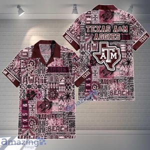 Texas A&ampM Aggies Logo Team Hawaiian Shirt & Short New Design Summer Gift For Fans Product Photo 1
