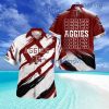 Texas A&m Aggies Vintage Classic Button Down Tropical Hawaiian Shirt