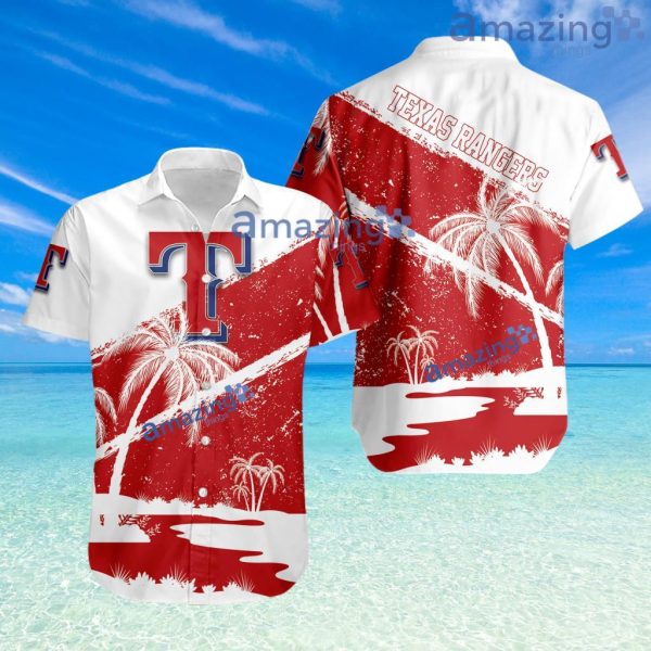 Texas Rangers Mlb Sport Hawaiian Shirt Tropical Brush Grunge Elegant Style For Men And Women Product Photo 1