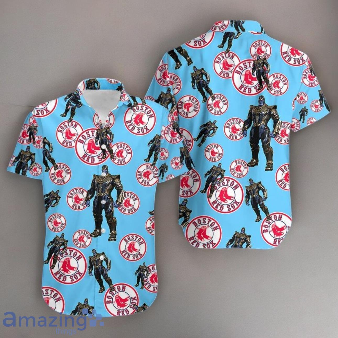 Thanos Avengers Character Outfits Cool Hawaiian Shirt Boston Red Sox Product Photo 1