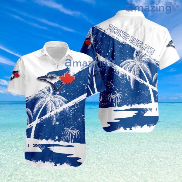 Toronto Blue Jays Mlb Sport Hawaiian Shirt Tropical Brush Grunge Elegant Style For Men And Women Product Photo 1