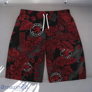Toronto Raptors Team Logo Pattern Retro Magic Hawaiian Shirt And Short Product Photo 3