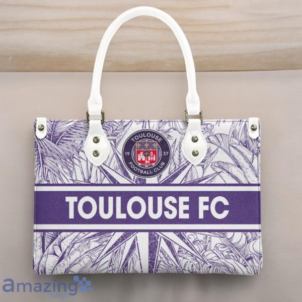 Toulouse Football Club Leather Handbag Custom Name Gift For Women Product Photo 3