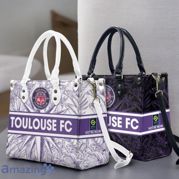 Toulouse Football Club Leather Handbag Custom Name Gift For Women Product Photo 1