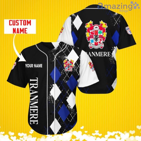 Tranmere Rovers Sports Logo Jersey Baseball Shirt Custom Name With Diamond Brush Pattern For Men And Women Product Photo 1