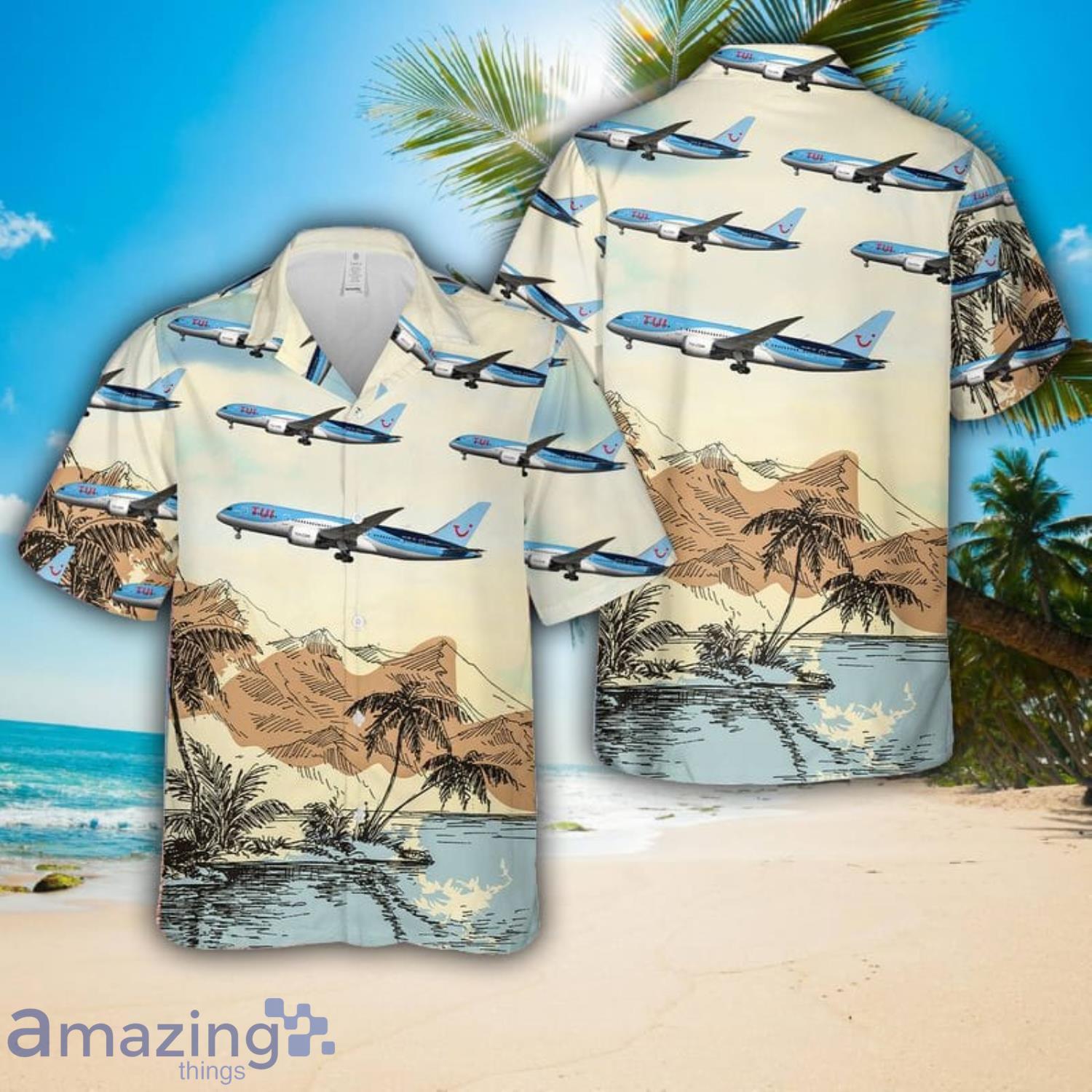 TUI fly Belgium Boeing 787 8 Dreamliner Hawaiian Shirt 3D Printed Button Shirt image TUI fly Belgium Boeing 787-8 Dreamliner Hawaiian Shirt 3D Printed Button Shirt Product Photo 1