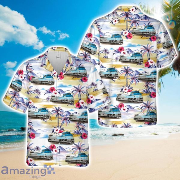 Union Pacific UP 4141 George H.W. Bush Locomotive Hawaiian Shirt Beach Holiday Product Photo 1