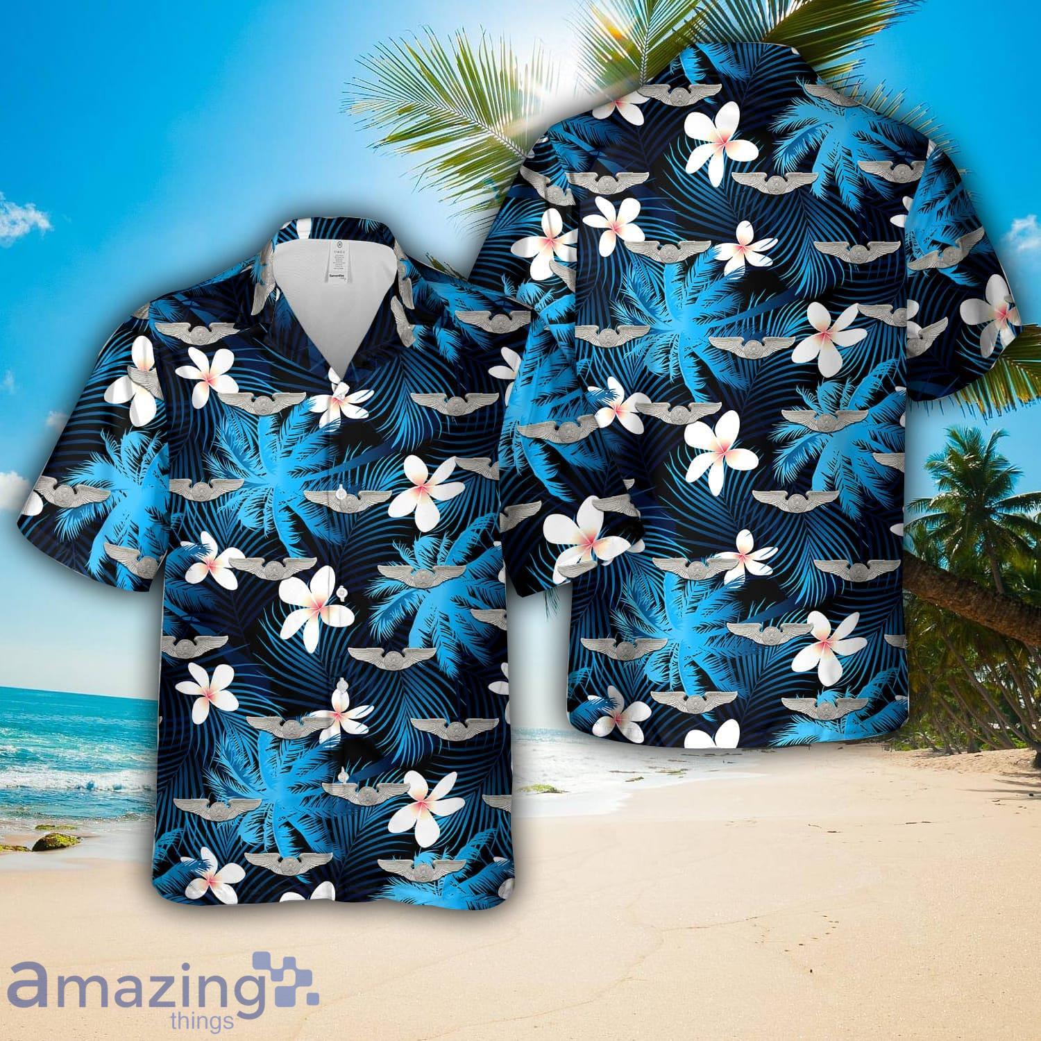United States Army Air Forces Aircrew Badge In WWII Hawaiian Shirt Unisex For Men Women image United States Army Air Forces Aircrew Badge In WWII Hawaiian Shirt Unisex For Men Women Product Photo 1