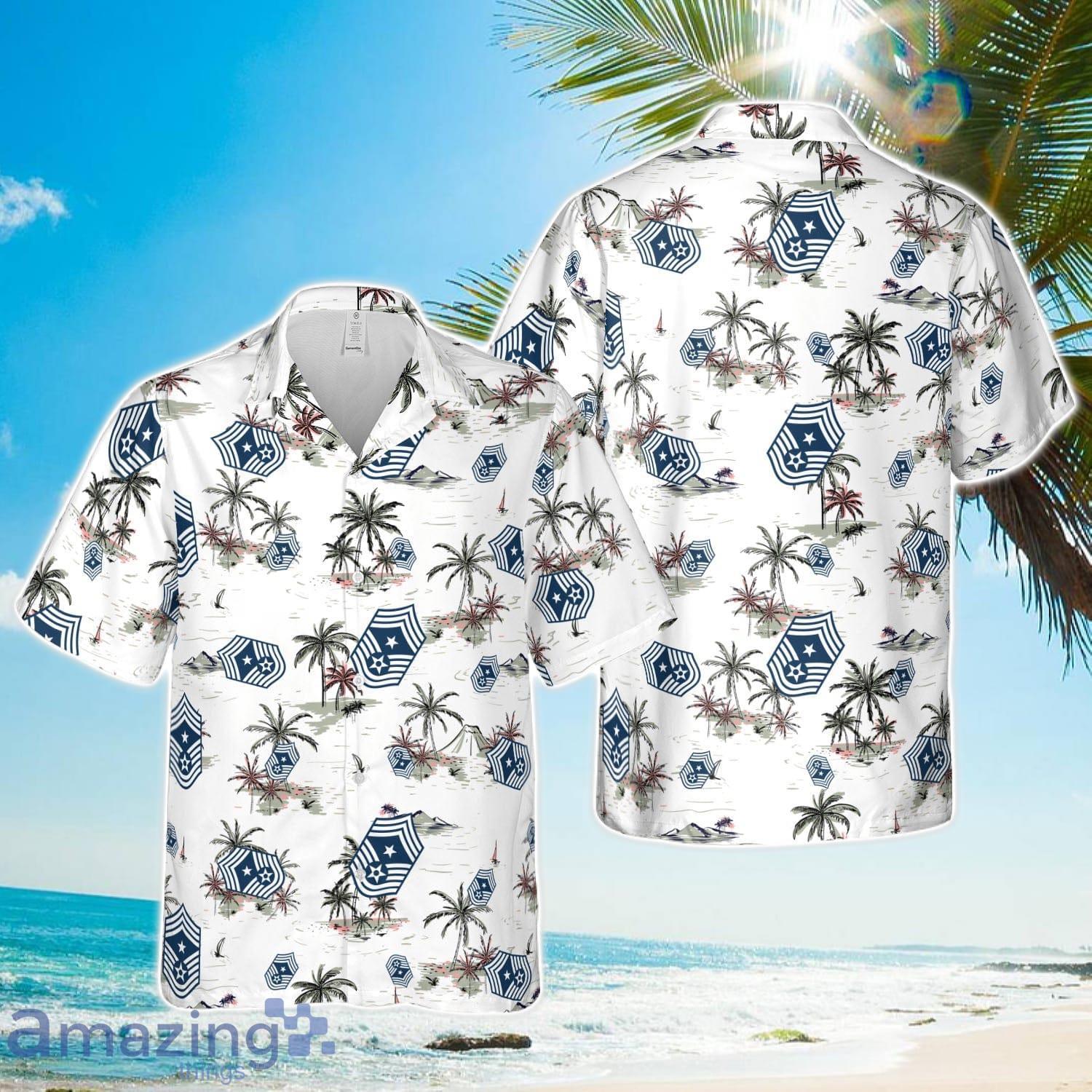 US Air Force E9c Command chief master sergeant Hawaiian Shirt Unisex For Men Women image US Air Force E9c Command chief master sergeant Hawaiian Shirt Unisex For Men Women Product Photo 1