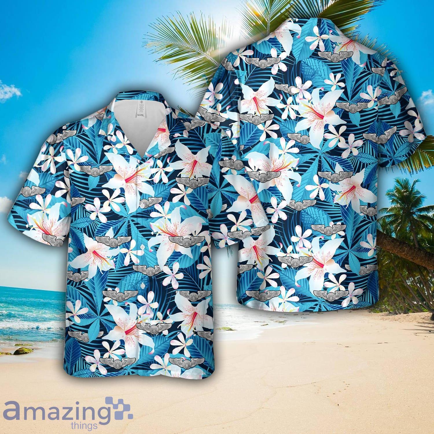 US Air Force Enlisted Aircrew Basic Wings Hawaiian Shirt Unisex For Men Women image US Air Force Enlisted Aircrew Basic Wings Hawaiian Shirt Unisex For Men Women Product Photo 1