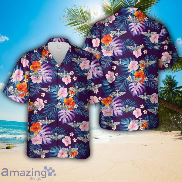 U.S. Air Force Flight Engineer Senior Wings Hawaiian Shirt Beach Holiday Product Photo 1
