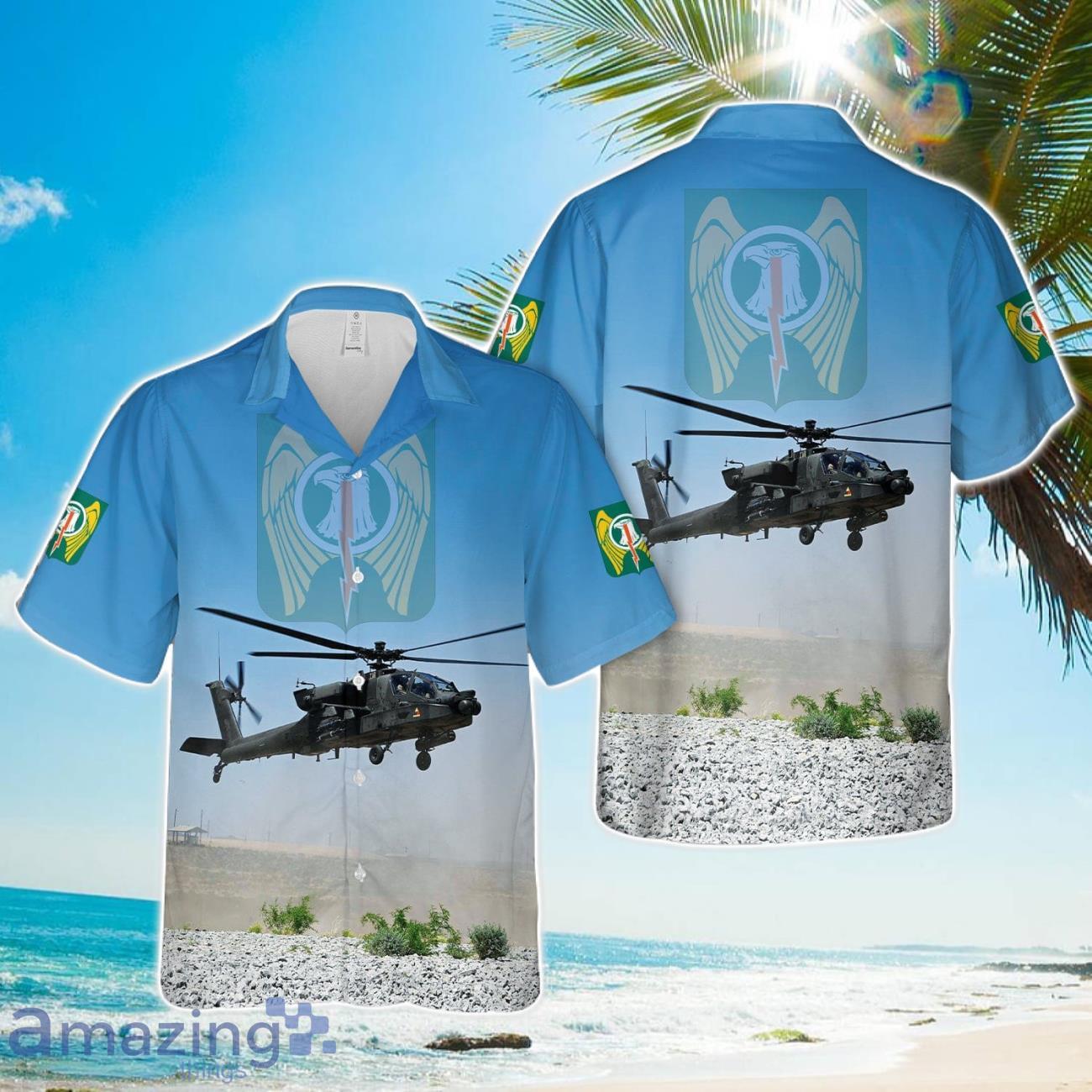 US Army 1 501st Attack Reconnaissance Battalion Iron Dragons AH 64E Apache All Printed 3D Hawaiian Shirt For Men Women image US Army 1-501st Attack Reconnaissance Battalion Iron Dragons AH-64E Apache All Printed 3D Hawaiian Shirt For Men Women Product Photo 1