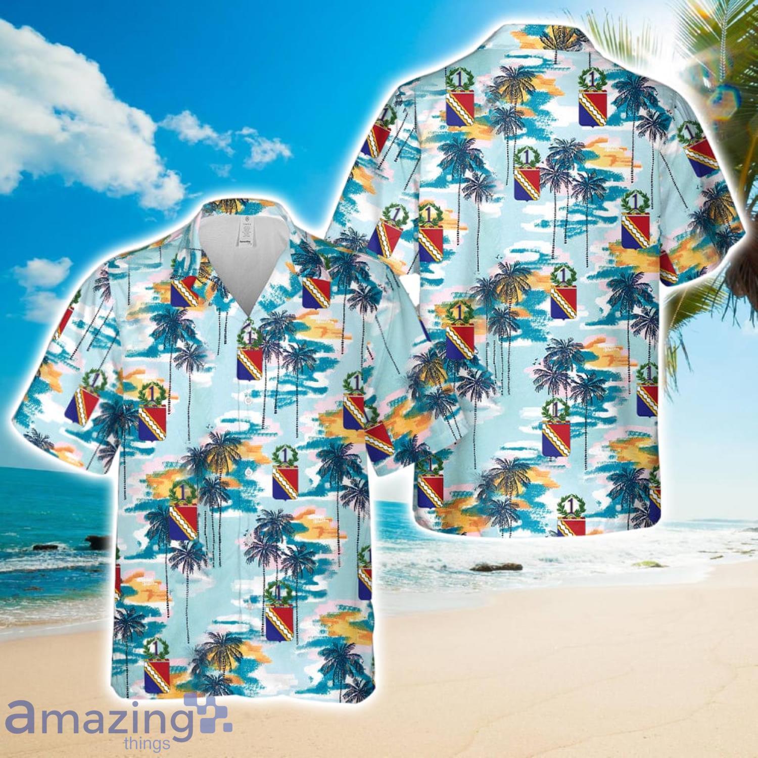 US Army 1st Infantry Regiment 3D Hawaiian Shirt US Army Summer Shirt image US Army 1st Infantry Regiment 3D Hawaiian Shirt US Army Summer Shirt Product Photo 1