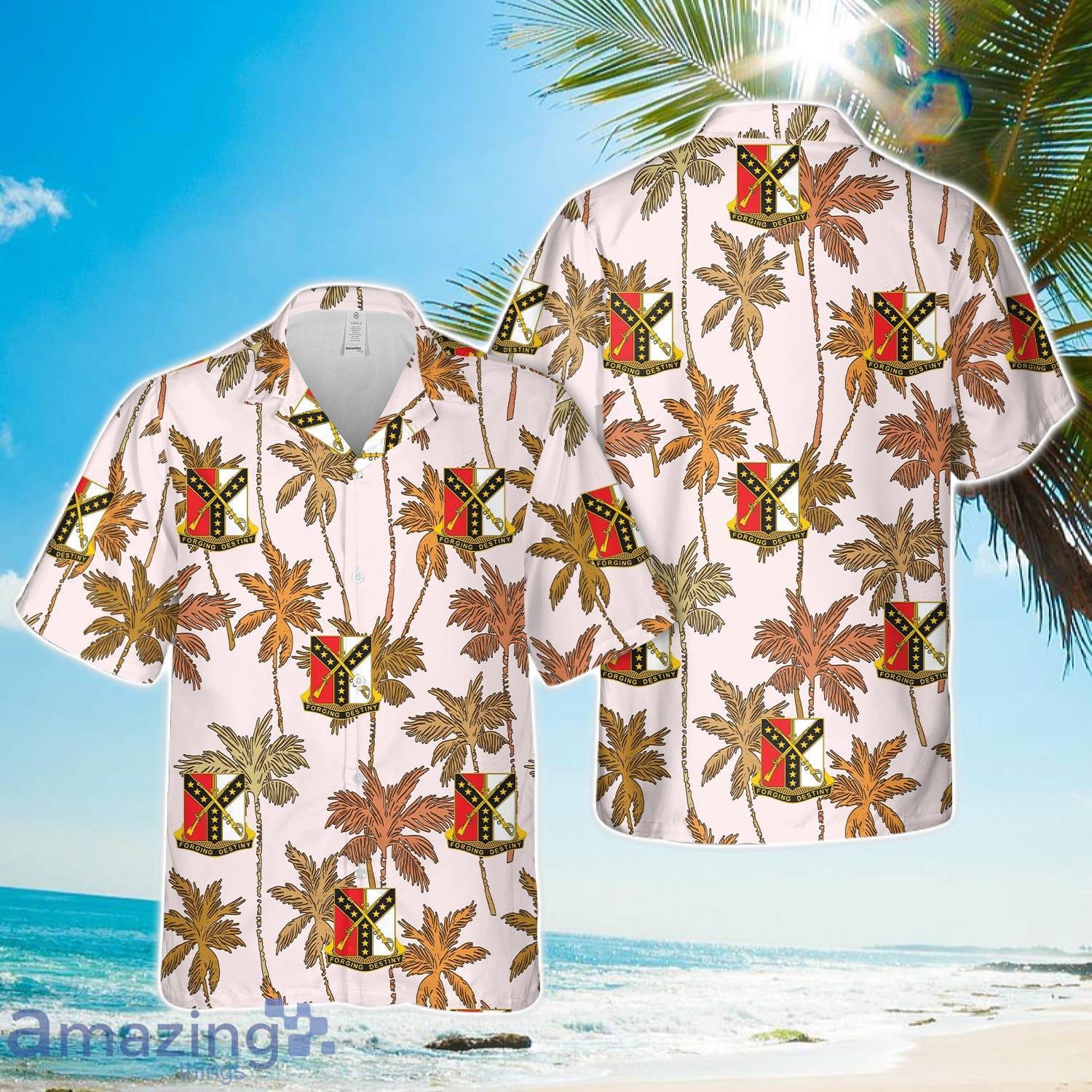 US Army 61st Cavalry Regiment Hawaiian Shirt Holiday Summer Gift image US Army 61st Cavalry Regiment Hawaiian Shirt Holiday Summer Gift Product Photo 1