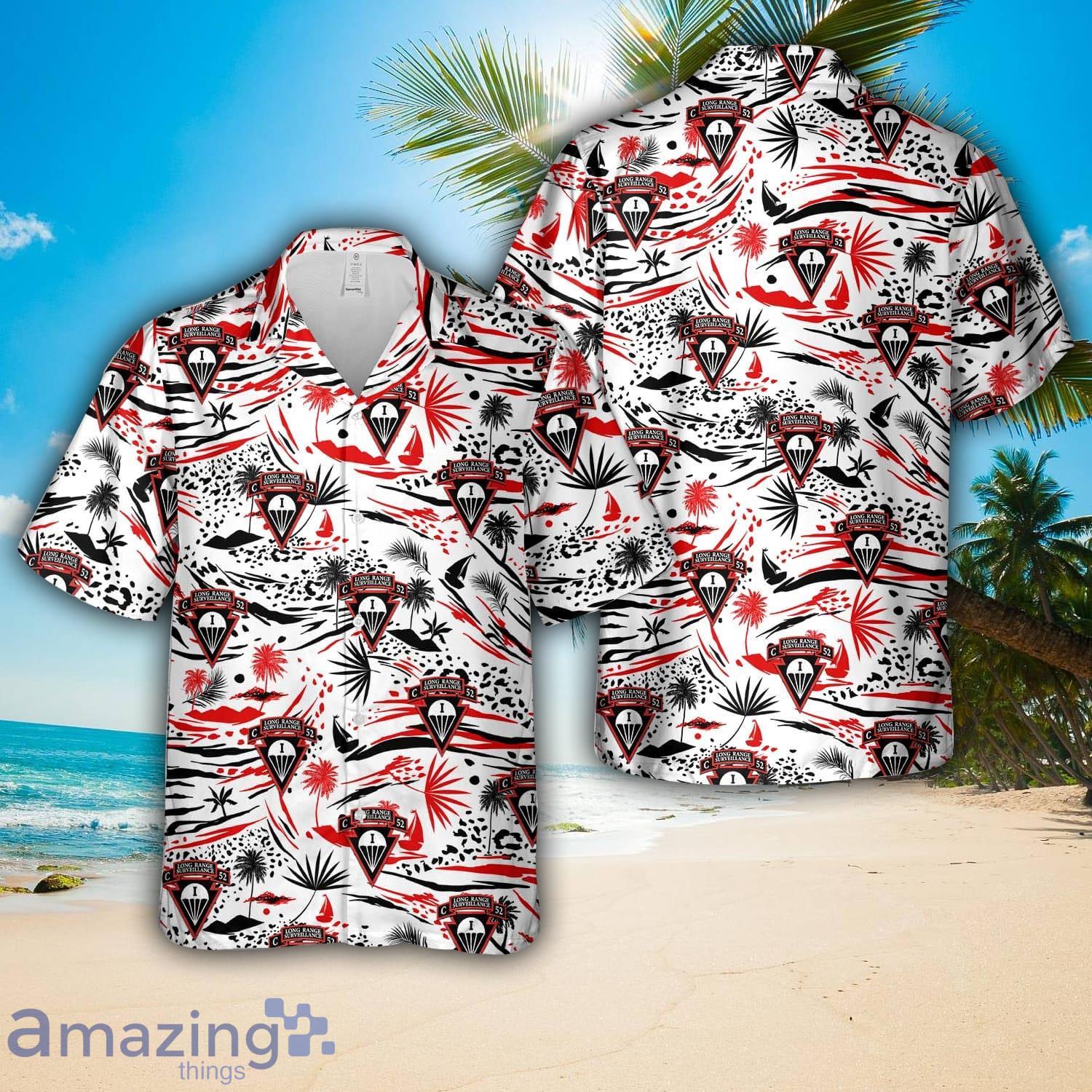 US Army Charlie Company, 52nd Infantry (LRS)(ABN) Hawaiian Shirt Holiday Summer Gift image US Army Charlie Company, 52nd Infantry (LRS)(ABN) Hawaiian Shirt Holiday Summer Gift Product Photo 1