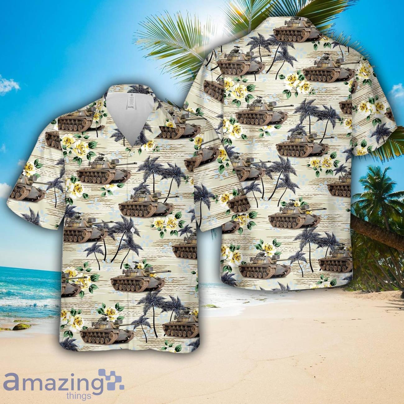 US Army M48A1 Patton Vietnam war All Printed 3D Hawaiian Shirt For Men Women image US Army M48A1 Patton Vietnam war All Printed 3D Hawaiian Shirt For Men Women Product Photo 1