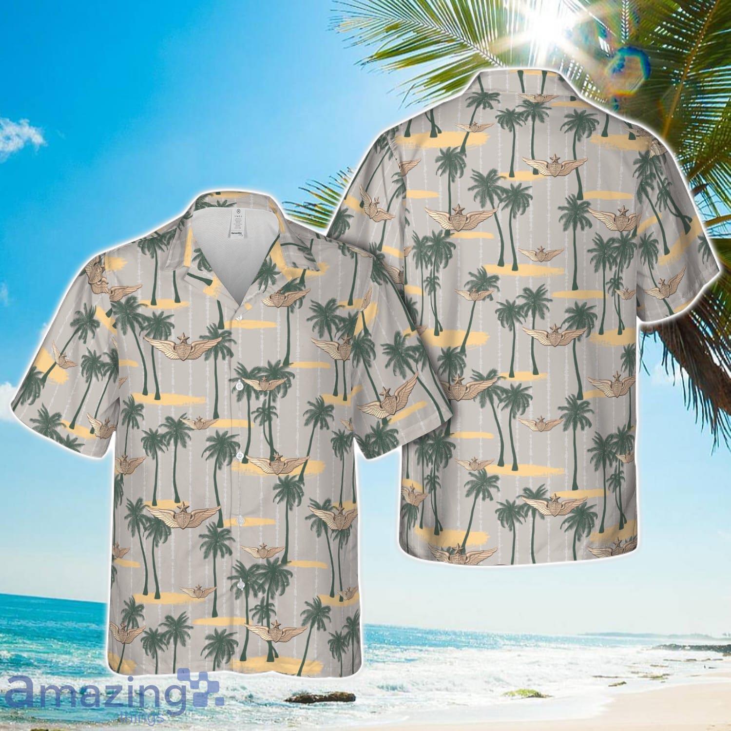 US Army Senior Flight Surgeon Wings Hawaiian Shirt 3D Printed Button Shirt image US Army Senior Flight Surgeon Wings Hawaiian Shirt 3D Printed Button Shirt Product Photo 1