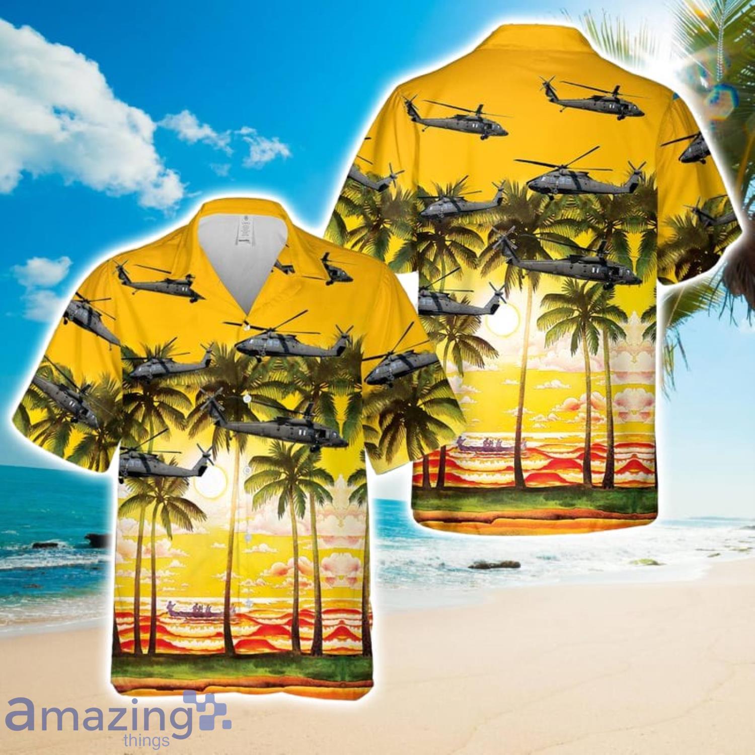 US Army Sikorsky UH 60M Blackhawk Hawaiian Shirt 3D Printed Button Shirt image US Army Sikorsky UH-60M Blackhawk Hawaiian Shirt 3D Printed Button Shirt Product Photo 1