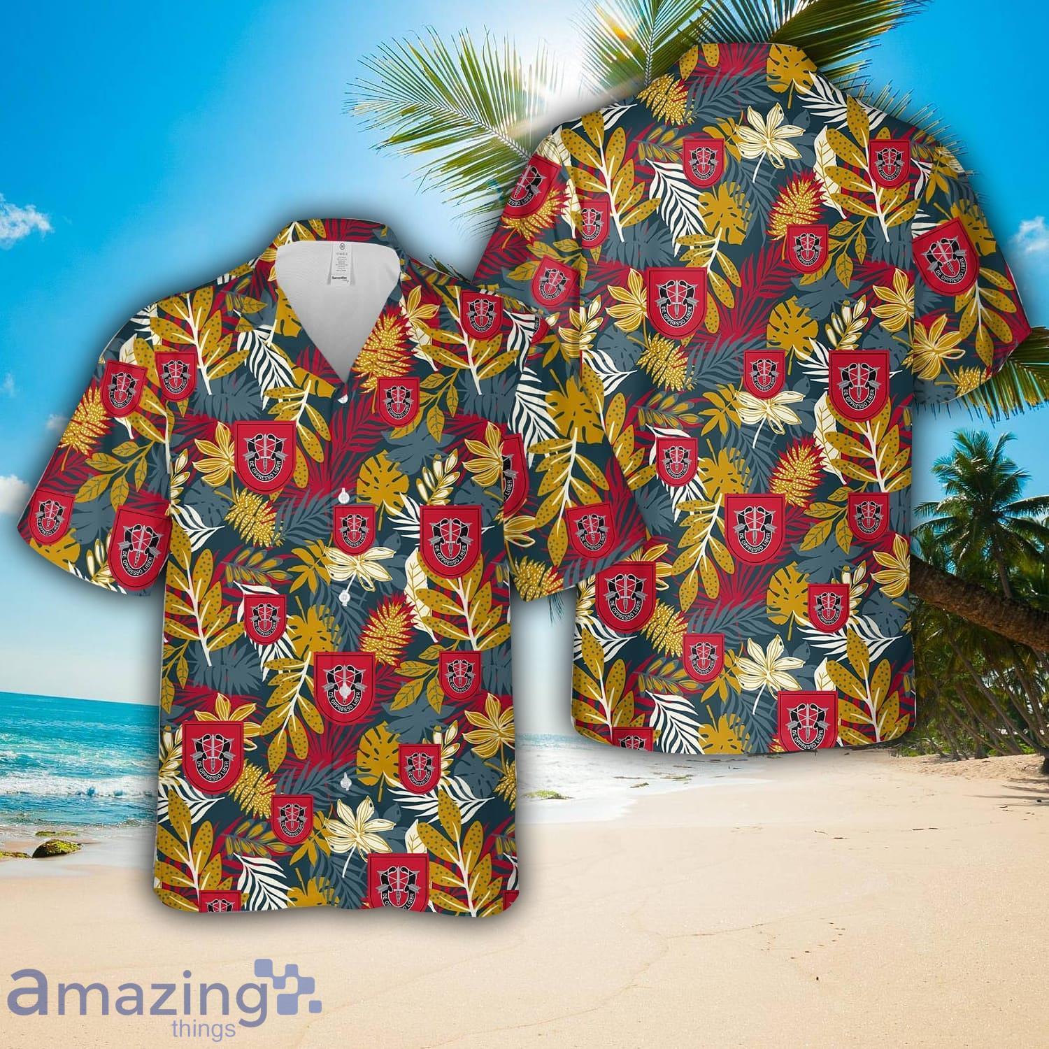 US Army Special Forces 7th Special Forces Group (Airborne) (7th SFG) (A) Aloha Hawaiian Shirt Gift For Summer image US Army Special Forces 7th Special Forces Group (Airborne) (7th SFG) (A) Aloha Hawaiian Shirt Gift For Summer Product Photo 1
