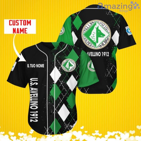 U.S. Avellino 1912 Sports Logo Jersey Baseball Shirt Custom Name With Diamond Brush Pattern For Men And Women Product Photo 1