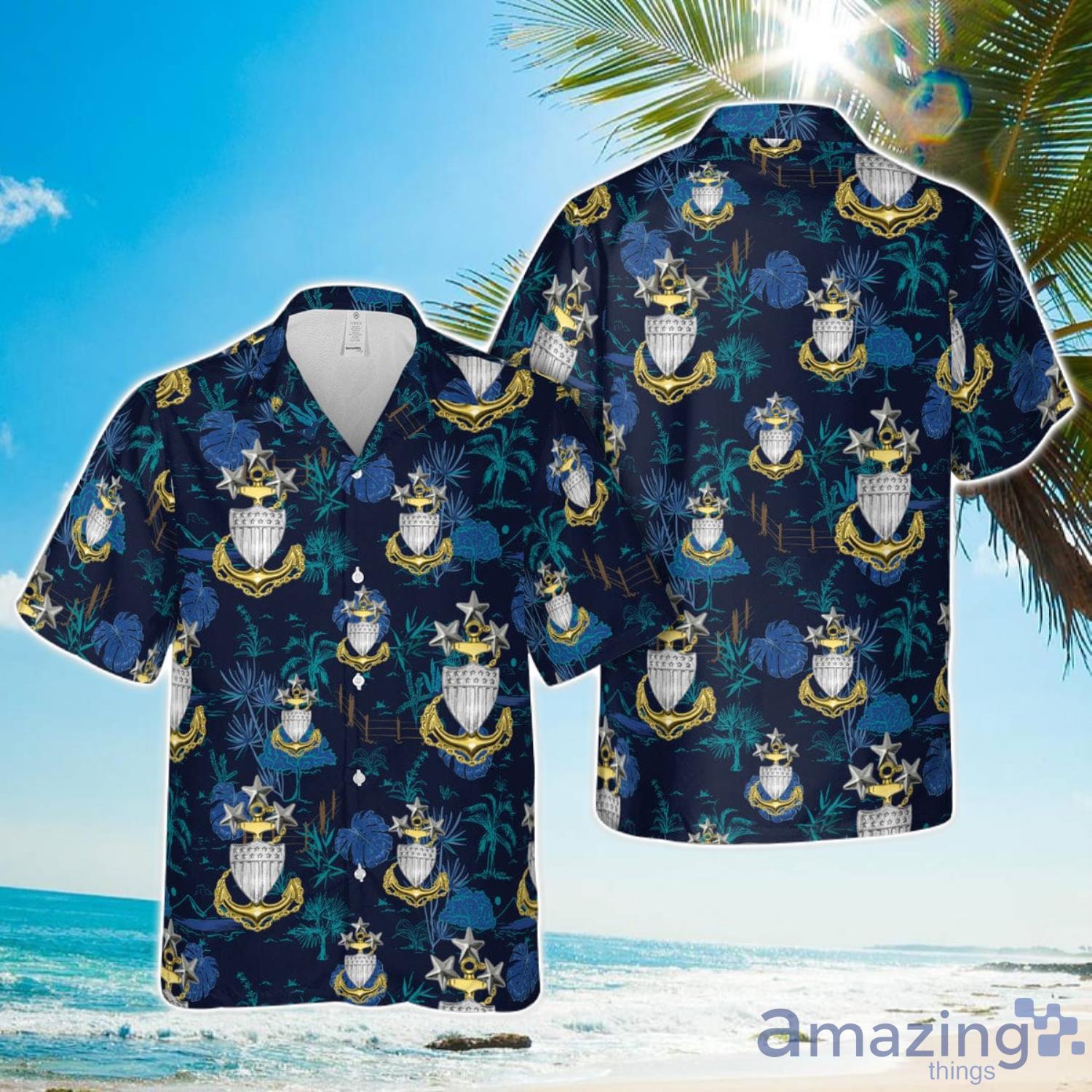 US Coast Guard Master Chief Petty Officer 3D Hawaiian Shirt Happy Summer Gift image US Coast Guard Master Chief Petty Officer 3D Hawaiian Shirt Happy Summer Gift Product Photo 1