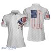Us Flag Freedom With Golf Women Polo ShirtFor Golf Lover