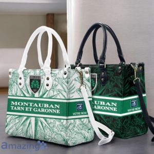 US Montauban Leather Handbag Custom Name Gift For Women Product Photo 1