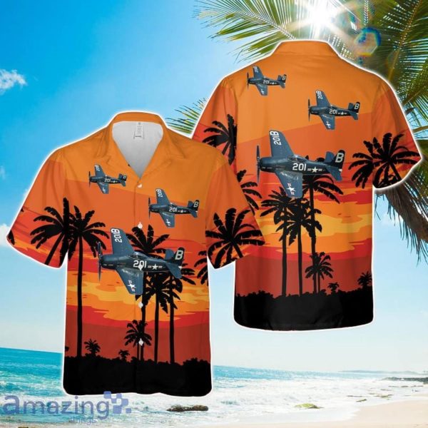 US Navy Grumman F8F Bearcat Aloha Hawaiian Shirt Gift For Summer Product Photo 1