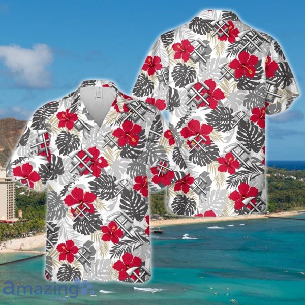 Us Navy Hawaiian Shirt, US Navy Hull Maintenance Technician Hawaiian Shirt Special Gift Product Photo 1