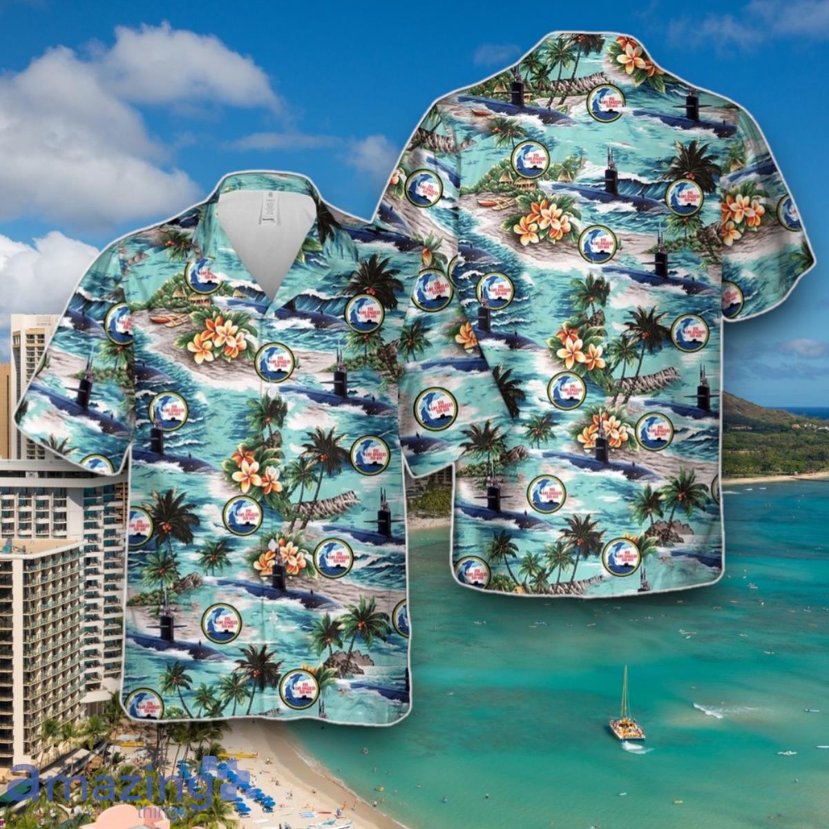 Us Navy Hawaiian Shirt, US Navy Los Angeles Hawaiian Shirt Special Gift image Us Navy Hawaiian Shirt, US Navy Los Angeles Hawaiian Shirt Special Gift Product Photo 1