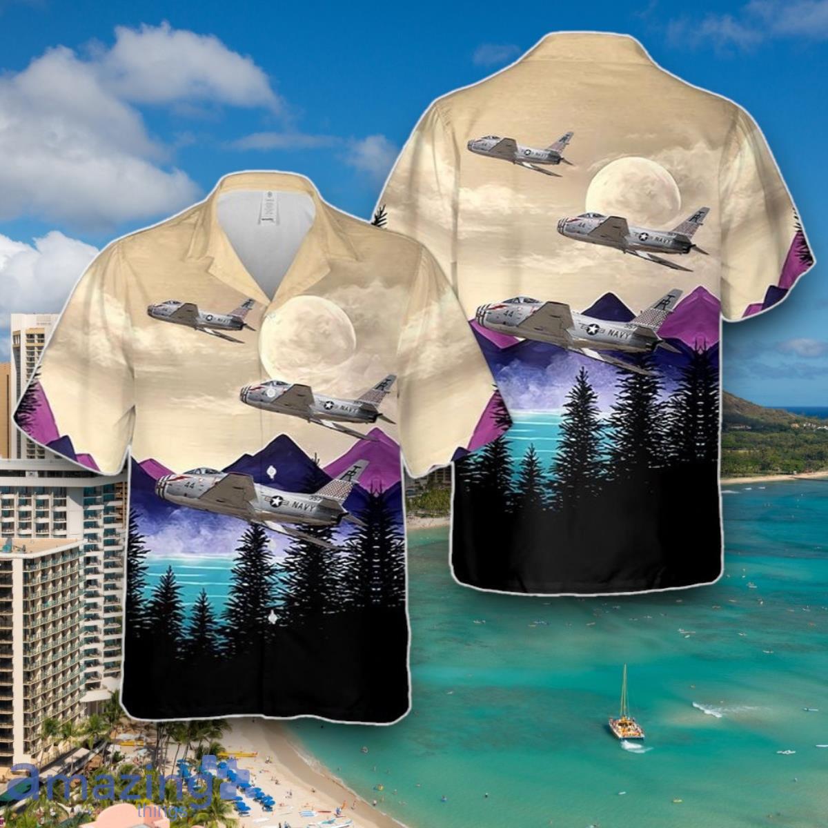 Us Navy Hawaiian Shirt, US Navy North American Fury Hawaiian Shirt Special Gift image Us Navy Hawaiian Shirt, US Navy North American Fury Hawaiian Shirt Special Gift Product Photo 1