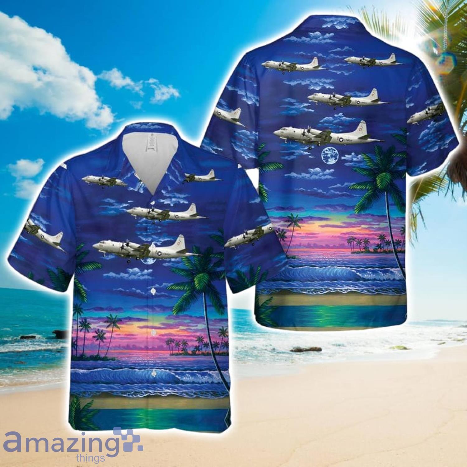 US Navy Lockheed P-3C Orion Of VP-47 Aloha Hawaiian Shirt Gift For Summer Product Photo 1