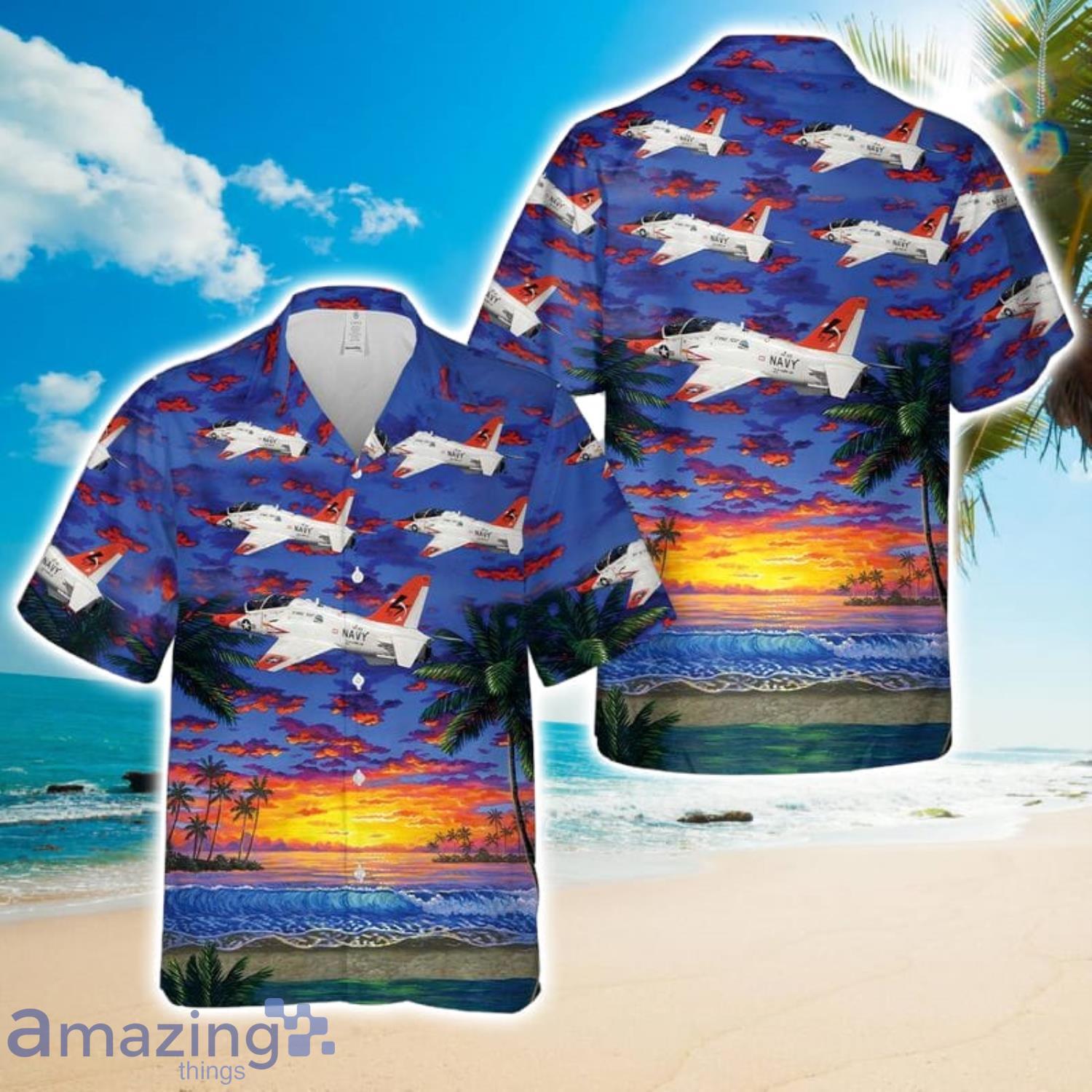 US Navy McDonnell Douglas T-45 Goshawk Aloha Hawaiian Shirt Gift For Summer Product Photo 1